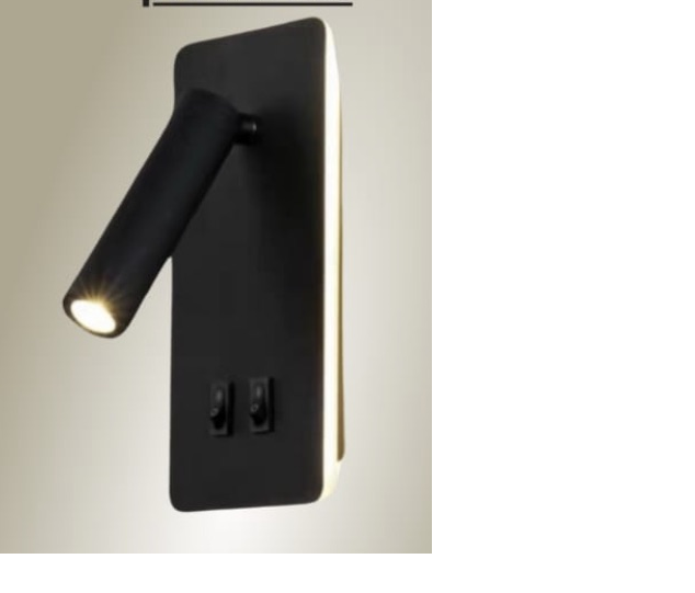 APLIQUE VELADOR PARED 3000K NEGRO